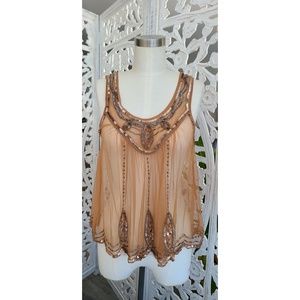 Sheer Sequin Sleeveless Top by Free People